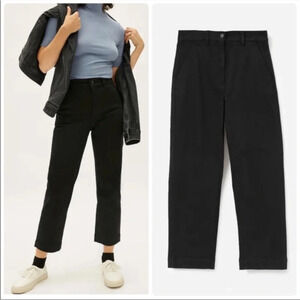 Everlane • the cropped straight leg jeans black size 00